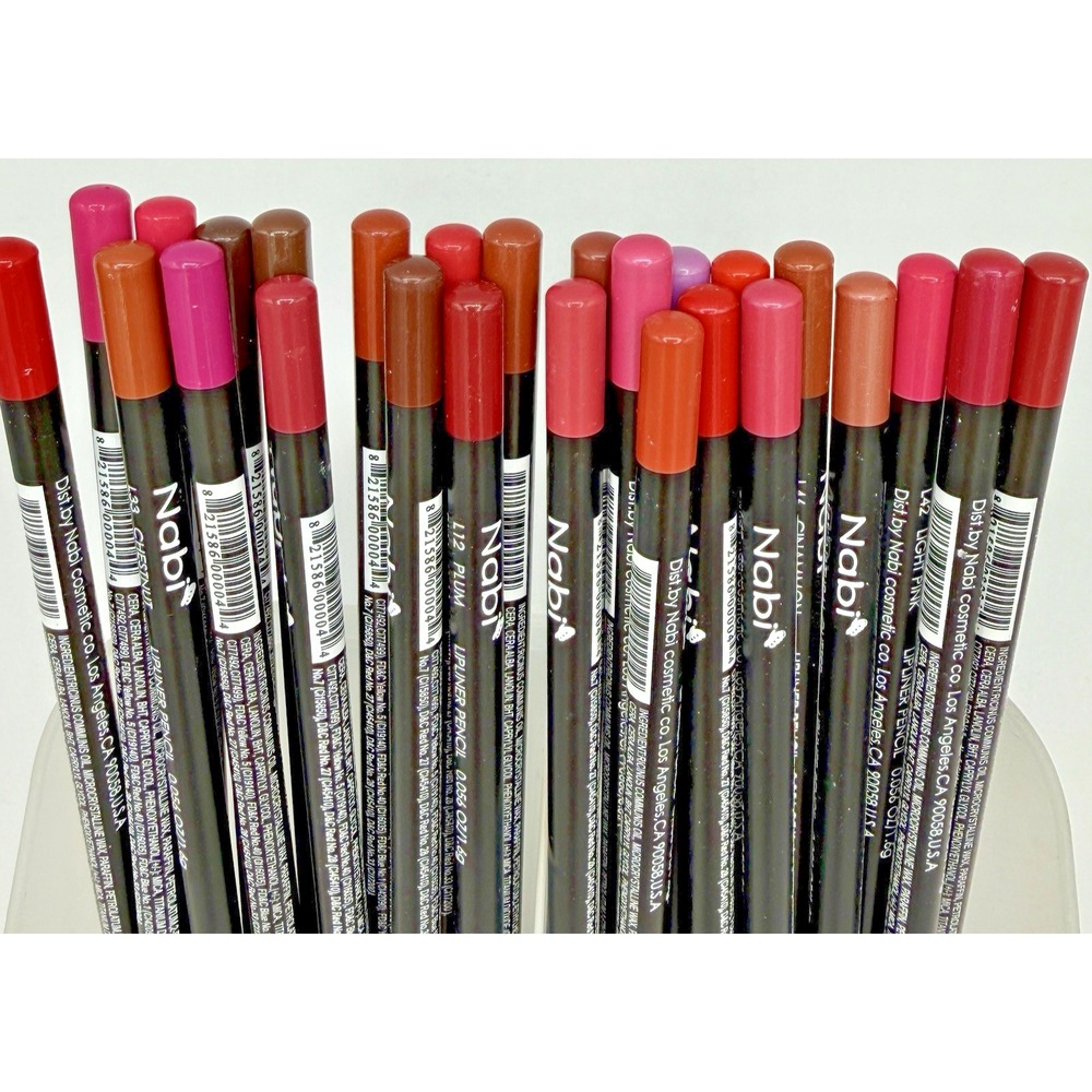 NABI 27 Colors Lip Liner Pencils Set Smooth Liner Various Colors 7.5" Long - Picture 1 of 6